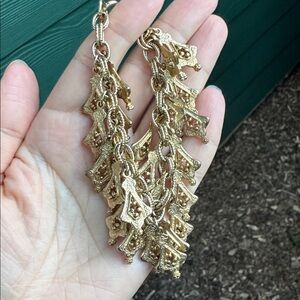 RARE Emmons Vintage Gold Charm Bracelet Circa 1950s